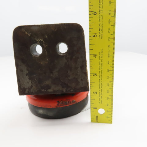 Cast Iron Bracket Mounted Anti Vibration Leveling Foot 4-1/2" Pad Lot Of 3