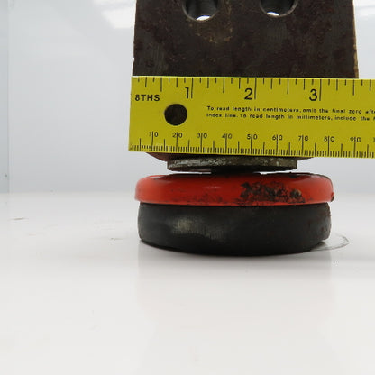 Cast Iron Bracket Mounted Anti Vibration Leveling Foot 4-1/2" Pad Lot Of 3