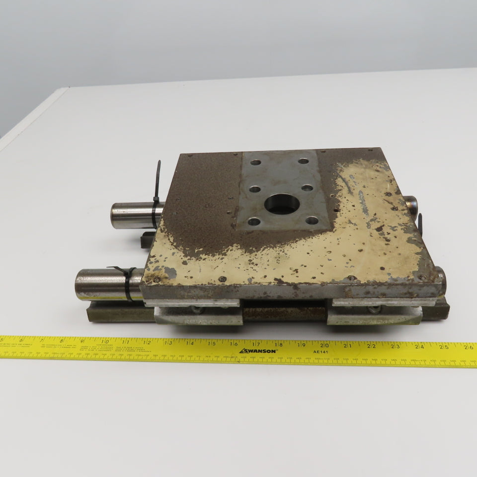 11" x 10" Steel Slide Plate On 1" Linear Rails 16" Long 5" Stroke