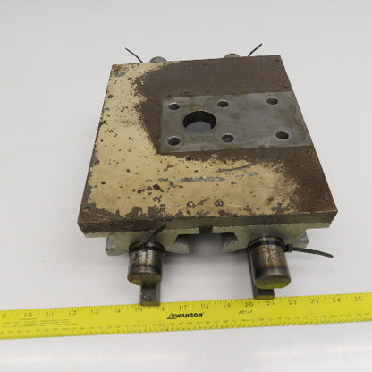11" x 10" Steel Slide Plate On 1" Linear Rails 16" Long 5" Stroke