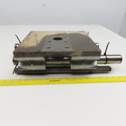 11" x 10" Steel Slide Plate On 1" Linear Rails 16" Long 5" Stroke