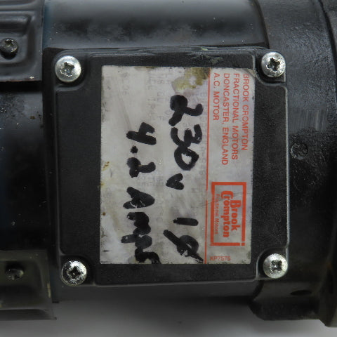 Brook Compton Coolant Pump 7" Depth  208/230V Only 1PH