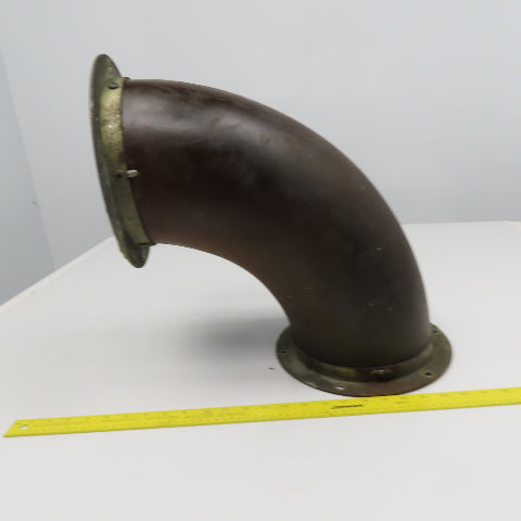 7" Flanged Shot Peen Sand Blast Abrasion Resistant Duct Elbow 90°
