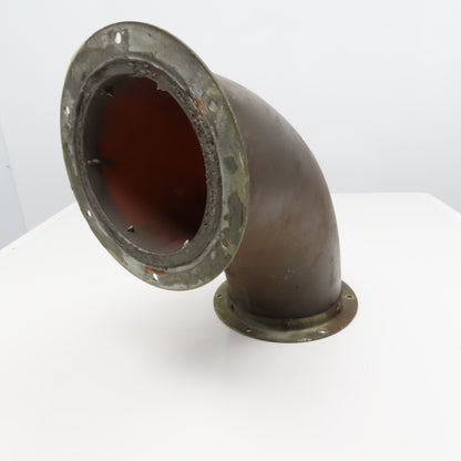 7" Flanged Shot Peen Sand Blast Abrasion Resistant Duct Elbow 90°