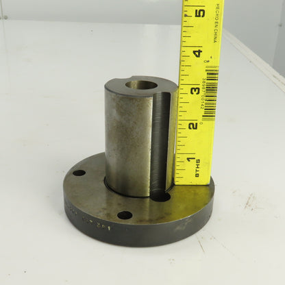TL6365 DET 381 2" Precision Steel Cylindrical Positioning Pin W/4-1/2"OD Mount