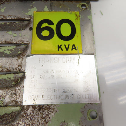 Gomi 220-480V Pri 50/60Hz 60kVa 200/220V Sec. 3Ph Transformer