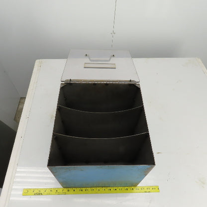 13-1/8" x 13-1/2" x 12-3/8" Industrial Organizer Bin / Container 3 Slot