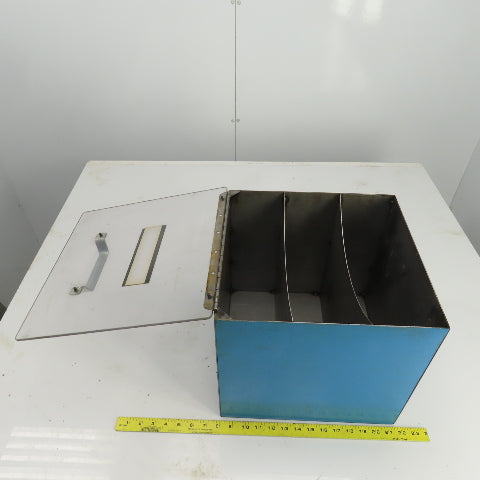 13-1/8" x 13-1/2" x 12-3/8" Industrial Organizer Bin / Container 3 Slot