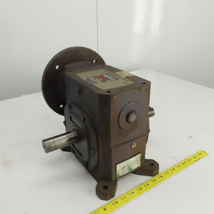 Leeson W6320186 Iron Man 15:1 Ratio Gear Box W/Thru Shaft 3.590HP 1688 LB Torque