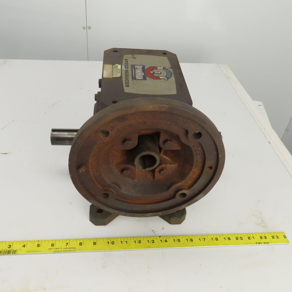 Leeson W6320186 Iron Man 15:1 Ratio Gear Box W/Thru Shaft 3.590HP 1688 LB Torque