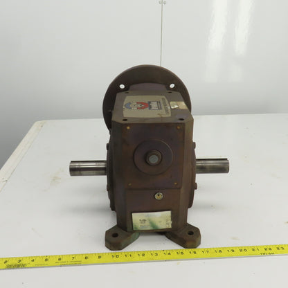 Leeson W6320186 Iron Man 15:1 Ratio Gear Box W/Thru Shaft 3.590HP 1688 LB Torque