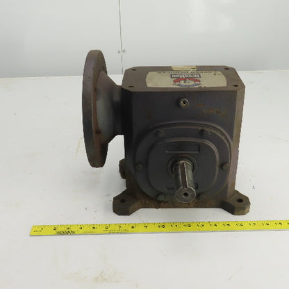 Leeson W6320186 Iron Man 15:1 Ratio Gear Box W/Thru Shaft 3.590HP 1688 LB Torque