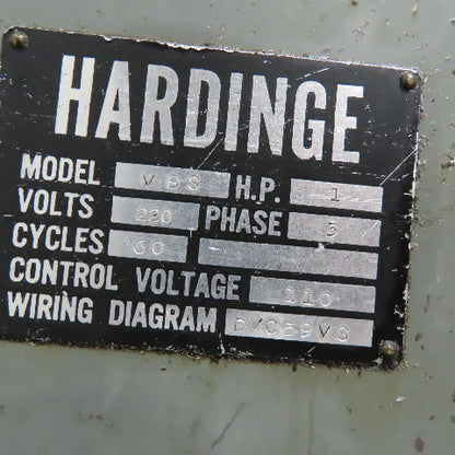 Hardinge VBS 24" x 9" Second Operation Turret Lathe 208 3Ph 1Hp W/ Tooling