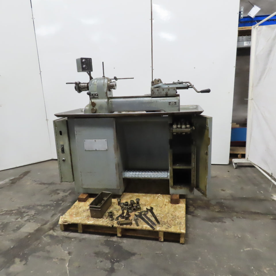 Hardinge VBS 24" x 9" Second Operation Turret Lathe 208 3Ph 1Hp W/ Tooling