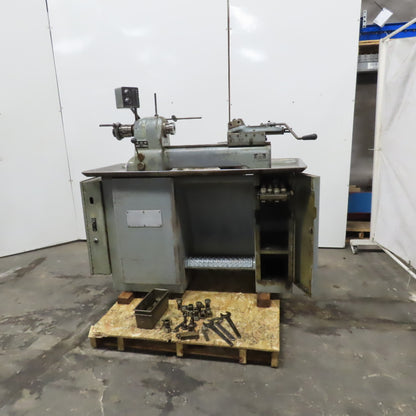 Hardinge VBS 24" x 9" Second Operation Turret Lathe 208 3Ph 1Hp W/ Tooling