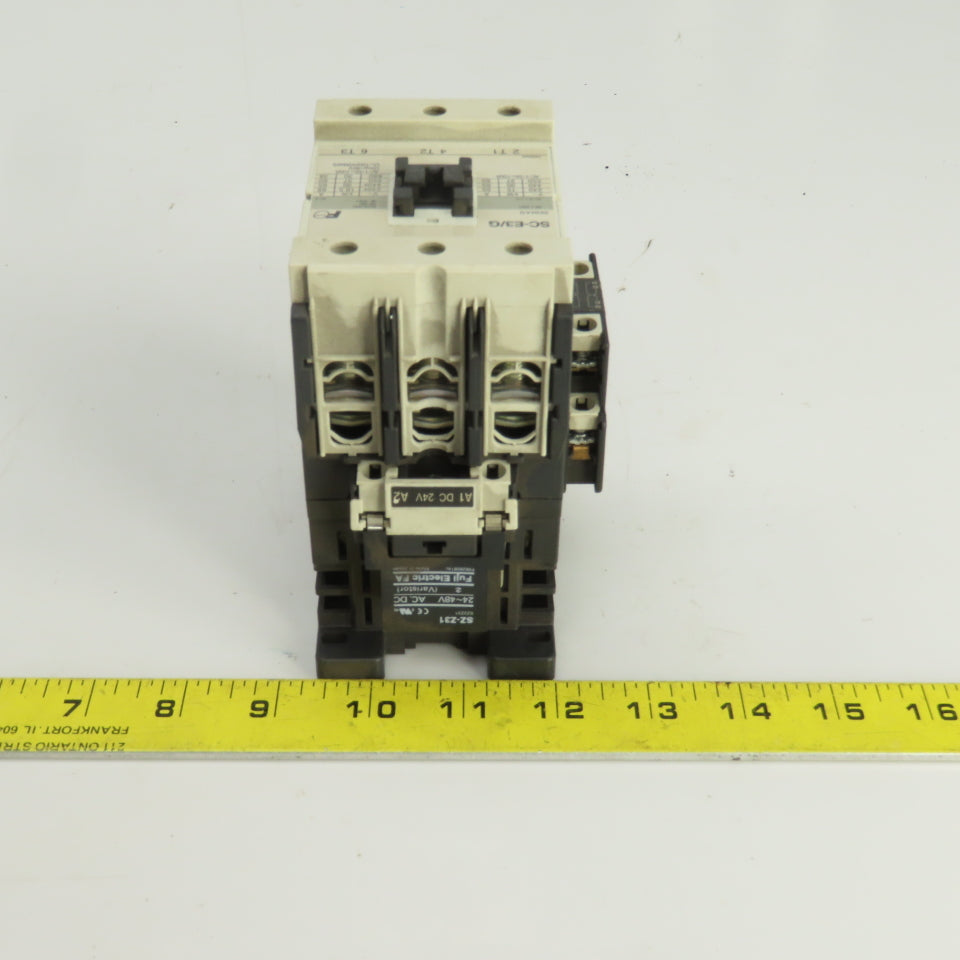 Fuji SC-E3/G Reversing Contactor 24VDC Coil 3Pole 65A