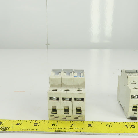 Eaton WMZS3D10 Mini Circuit Breaker 277/480VAC 10A 3 Pole Lot Of 4