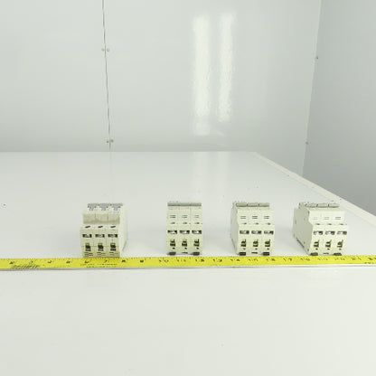 Eaton WMZS3D10 Mini Circuit Breaker 277/480VAC 10A 3 Pole Lot Of 4