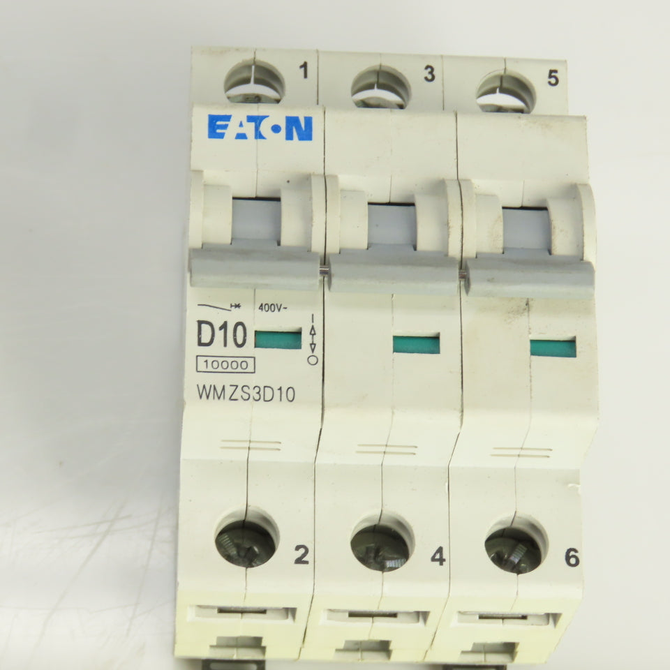 Eaton WMZS3D10 Mini Circuit Breaker 277/480VAC 10A 3 Pole Lot Of 4