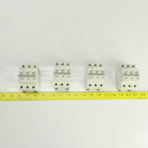 Eaton WMZS3D10 Mini Circuit Breaker 277/480VAC 10A 3 Pole Lot Of 4