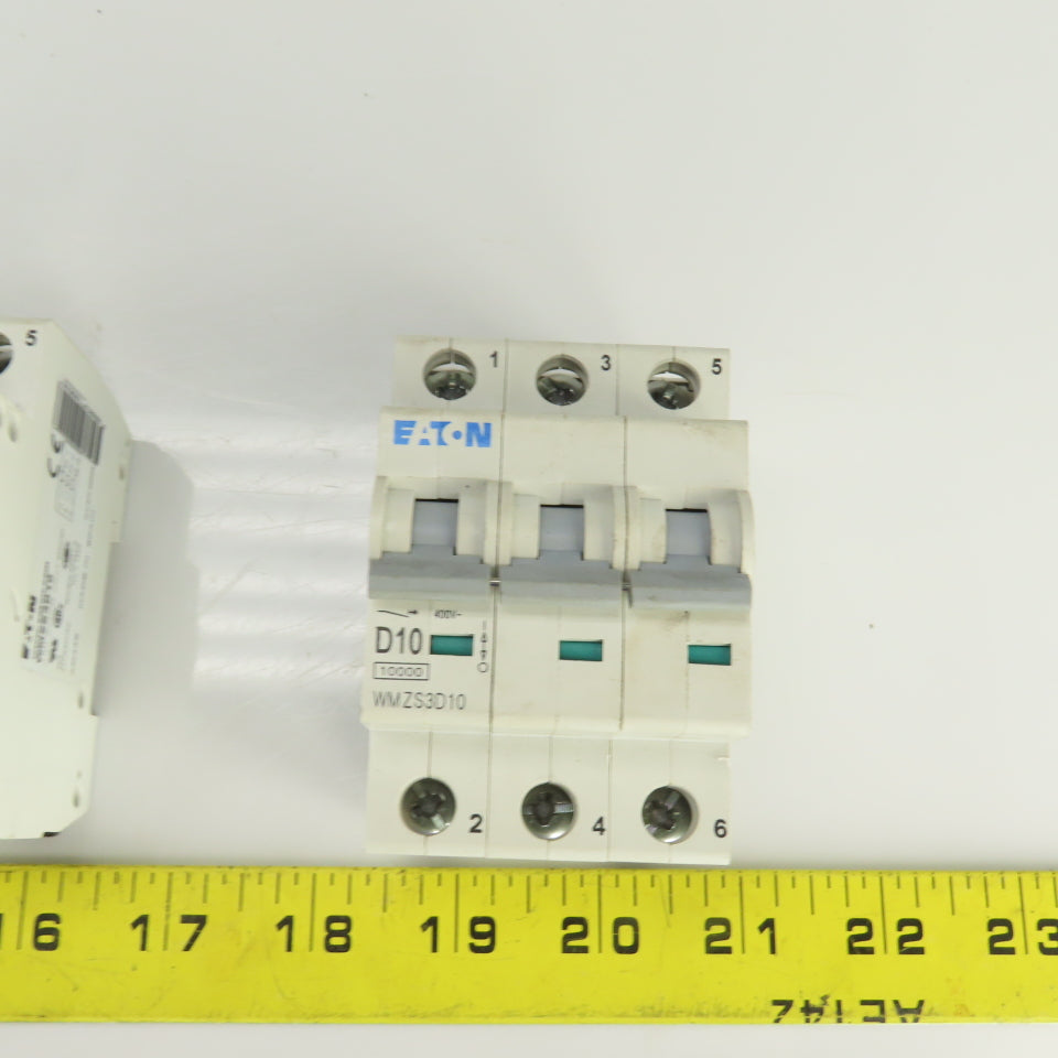 Eaton WMZS3D10 Mini Circuit Breaker 277/480VAC 10A 3 Pole Lot Of 4