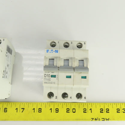 Eaton WMZS3D10 Mini Circuit Breaker 277/480VAC 10A 3 Pole Lot Of 4
