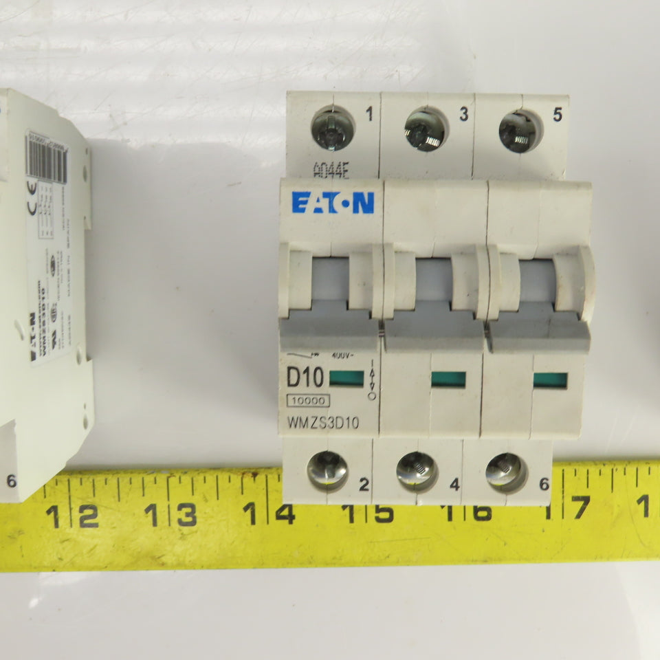 Eaton WMZS3D10 Mini Circuit Breaker 277/480VAC 10A 3 Pole Lot Of 4