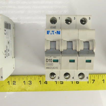 Eaton WMZS3D10 Mini Circuit Breaker 277/480VAC 10A 3 Pole Lot Of 4