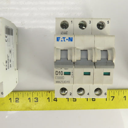 Eaton WMZS3D10 Mini Circuit Breaker 277/480VAC 10A 3 Pole Lot Of 4