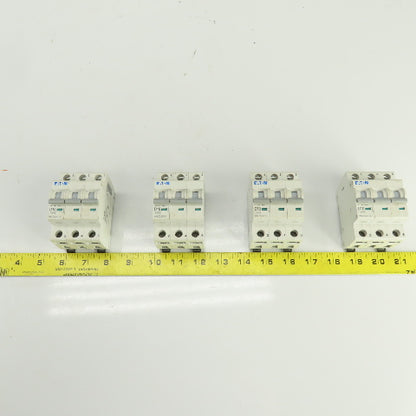 Eaton WMZS3D10 Mini Circuit Breaker 277/480VAC 10A 3 Pole Lot Of 4
