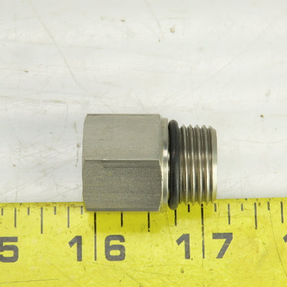 M12 -1.5 x 3/4-16 (8) Straight Hydraulic Hose/Pipe Adapter Lot Of 11