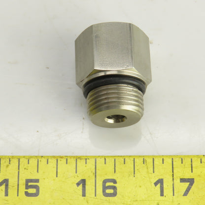 M12 -1.5 x 3/4-16 (8) Straight Hydraulic Hose/Pipe Adapter Lot Of 11