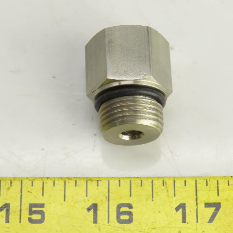 M12 -1.5 x 3/4-16 (8) Straight Hydraulic Hose/Pipe Adapter Lot Of 11