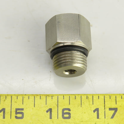 M12 -1.5 x 3/4-16 (8) Straight Hydraulic Hose/Pipe Adapter Lot Of 11