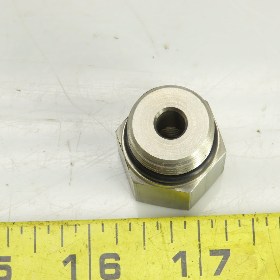 M12 -1.5 x 3/4-16 (8) Straight Hydraulic Hose/Pipe Adapter Lot Of 11