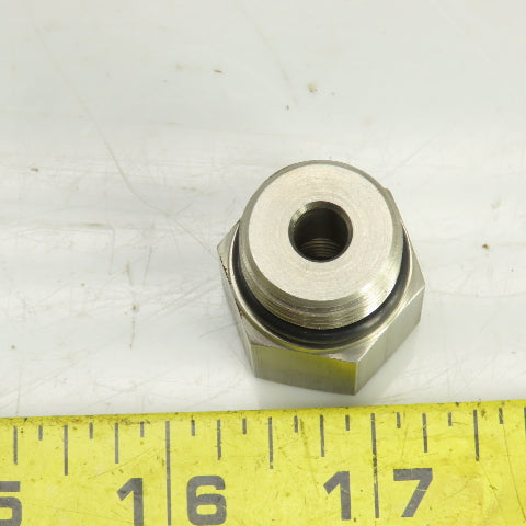 M12 -1.5 x 3/4-16 (8) Straight Hydraulic Hose/Pipe Adapter Lot Of 11