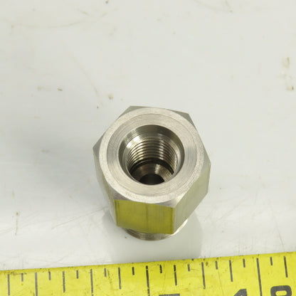 M12 -1.5 x 3/4-16 (8) Straight Hydraulic Hose/Pipe Adapter Lot Of 11