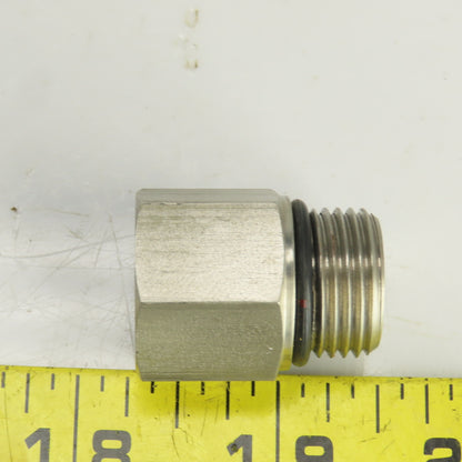 M12 -1.5 x 3/4-16 (8) Straight Hydraulic Hose/Pipe Adapter Lot Of 11