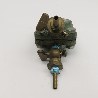 2 Part Industrial Burner Flow Meter Regulator Valve .218 Orifice 3/4" NPT