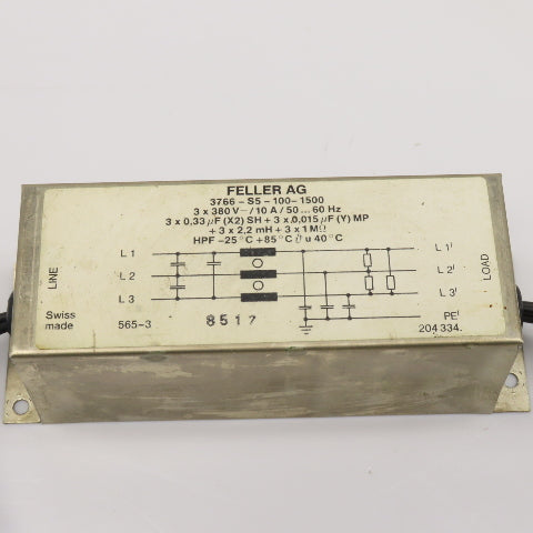 Feller AG 3766-S5-100-1500 380V 10A 50/60Hz Suppression Capacitor
