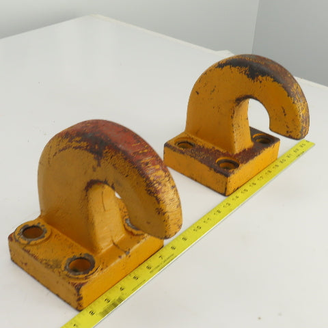 Pintle Style Tow Hook 2-1/8" Large 4 Bolt Mount  OD Lot Of 2
