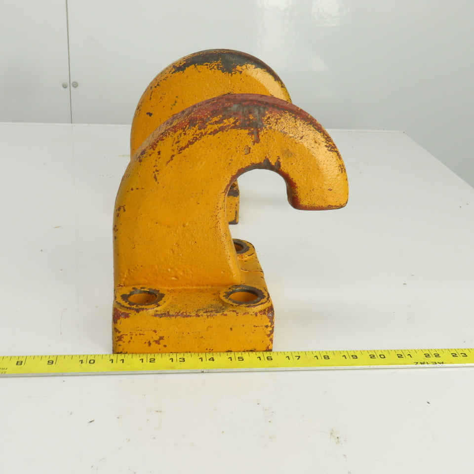Pintle Style Tow Hook 2-1/8" Large 4 Bolt Mount  OD Lot Of 2
