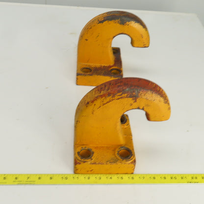 Pintle Style Tow Hook 2-1/8" Large 4 Bolt Mount  OD Lot Of 2