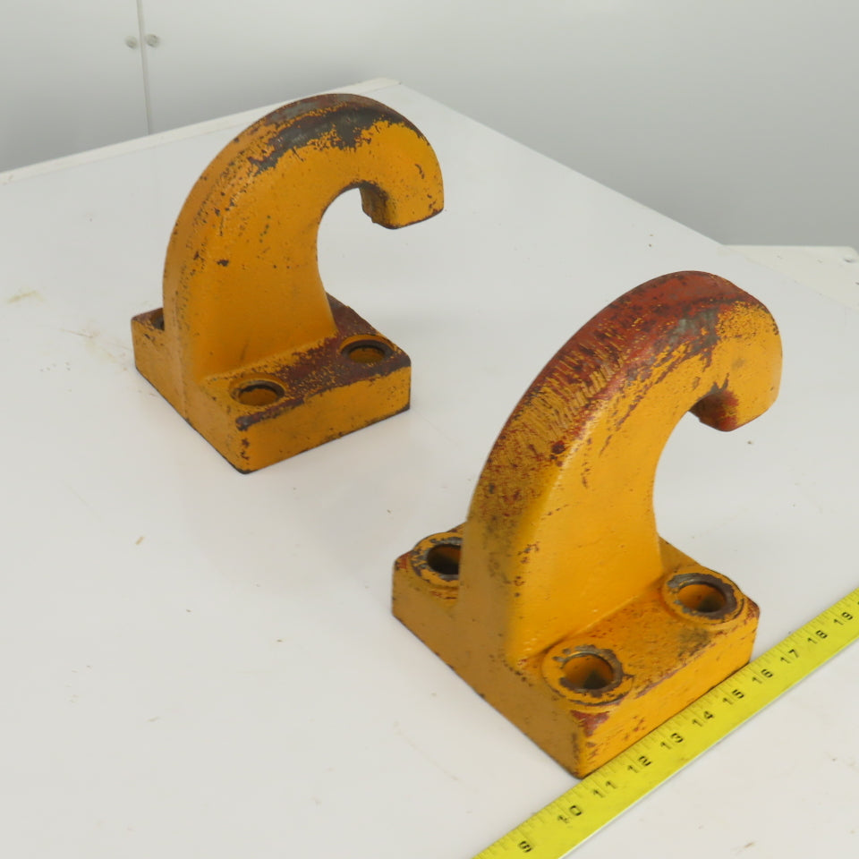 Pintle Style Tow Hook 2-1/8" Large 4 Bolt Mount  OD Lot Of 2