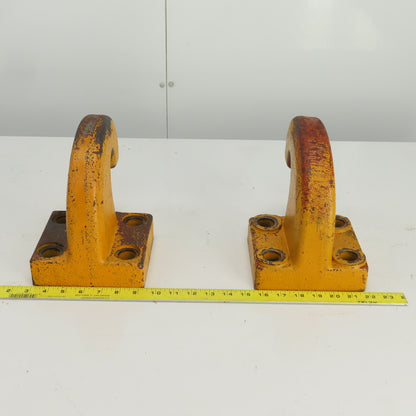 Pintle Style Tow Hook 2-1/8" Large 4 Bolt Mount  OD Lot Of 2