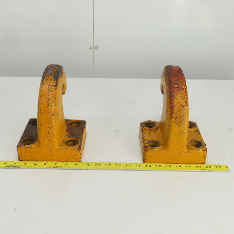 Pintle Style Tow Hook 2-1/8" Large 4 Bolt Mount  OD Lot Of 2