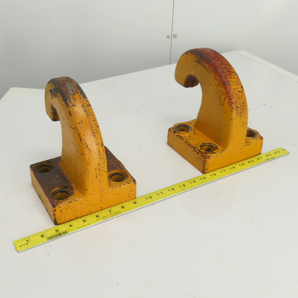 Pintle Style Tow Hook 2-1/8" Large 4 Bolt Mount  OD Lot Of 2