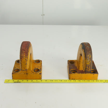 Pintle Style Tow Hook 2-1/8" Large 4 Bolt Mount  OD Lot Of 2