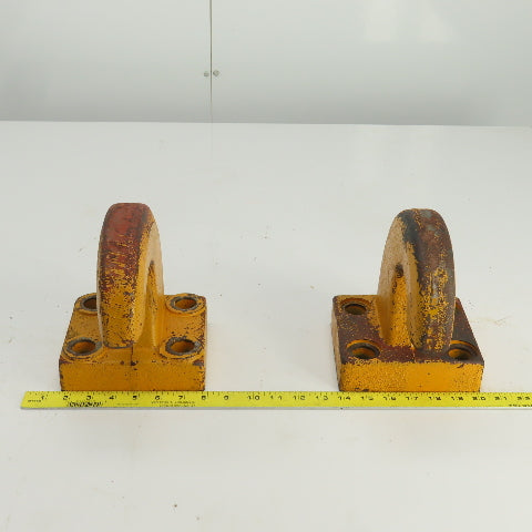 Pintle Style Tow Hook 2-1/8" Large 4 Bolt Mount  OD Lot Of 2