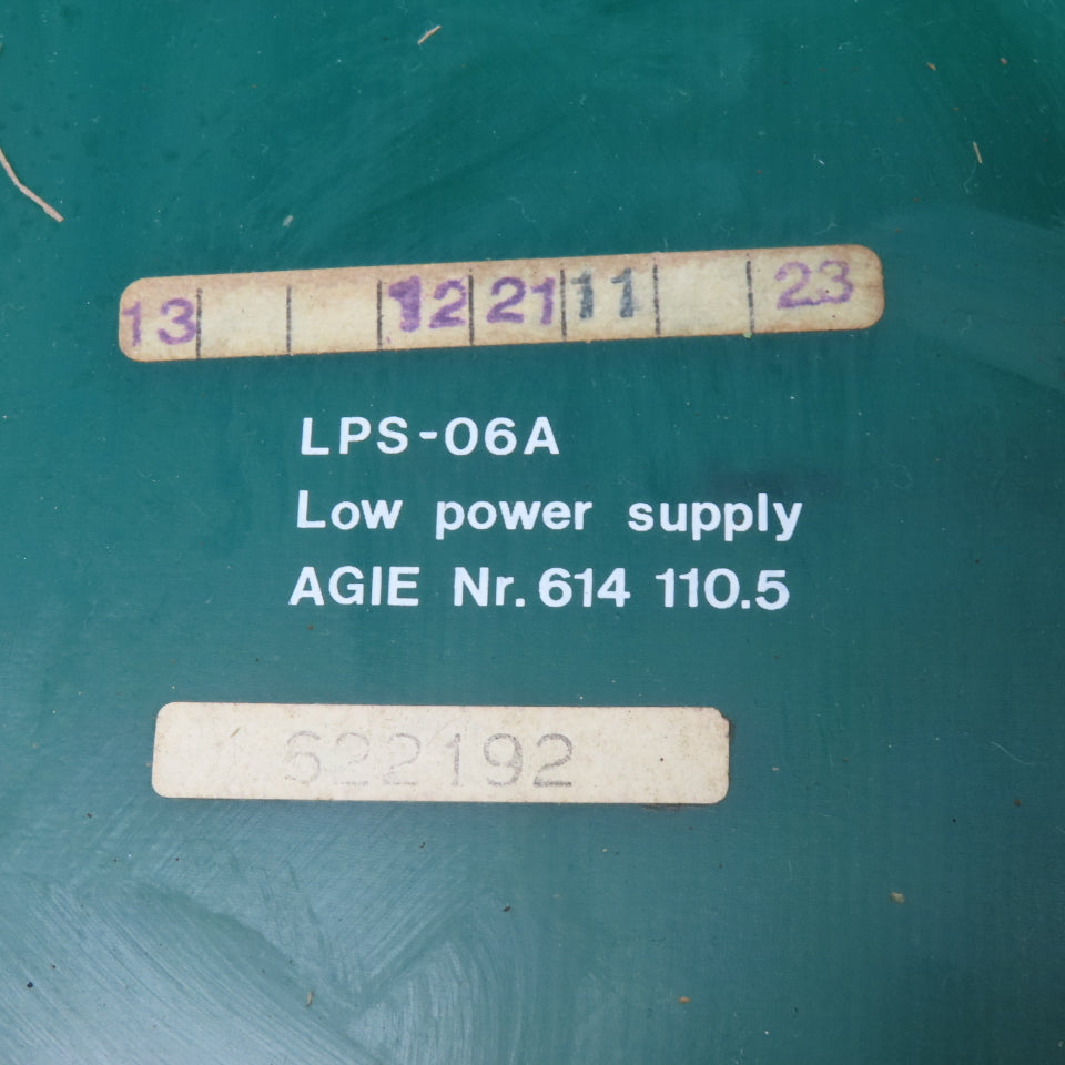 AGIE 614 110.5 LPS-06A Low Power Supply Circuit Board
